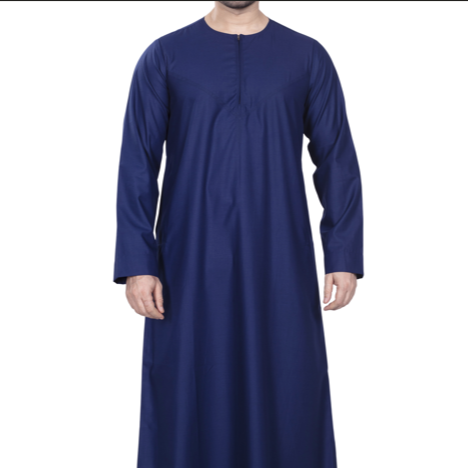 Royal Azure Blue Omani Thobe